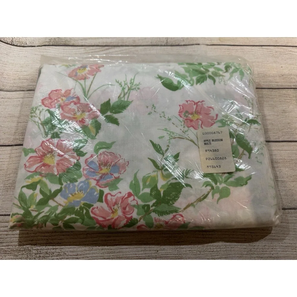 Vintage Apple Blossom Utica JP Stevens Full Flat Sheet New in Pkg GTub14